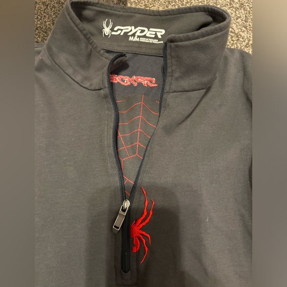 Spyder Ski Snow Gate Neck 1/2 Zip Shirt Size M Performance Activewear Base Layer - Picture 2 of 3